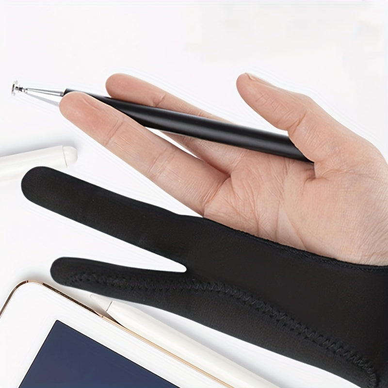 Anti-accidental Touch Glove Single-finger Three-layer Anti-accidental Touch Painting And Sketching Glove Flat Drawing Glove Two-finger Three-layer Anti-accidental Touch Painting Glove For Ipad