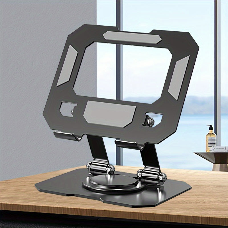 Metal Desktop Tablet Stand Foldable And Easy to Store 360° Rotatable Tablet Stand