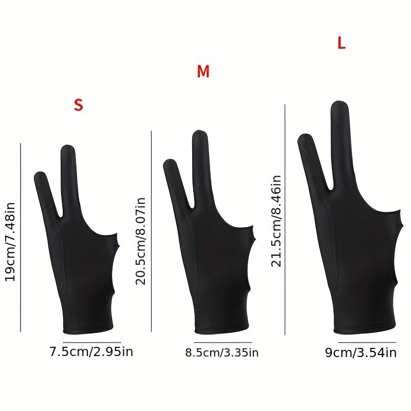 Anti-accidental Touch Glove Single-finger Three-layer Anti-accidental Touch Painting And Sketching Glove Flat Drawing Glove Two-finger Three-layer Anti-accidental Touch Painting Glove For Ipad